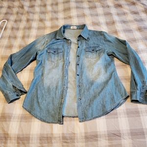 Light Jean women's button down